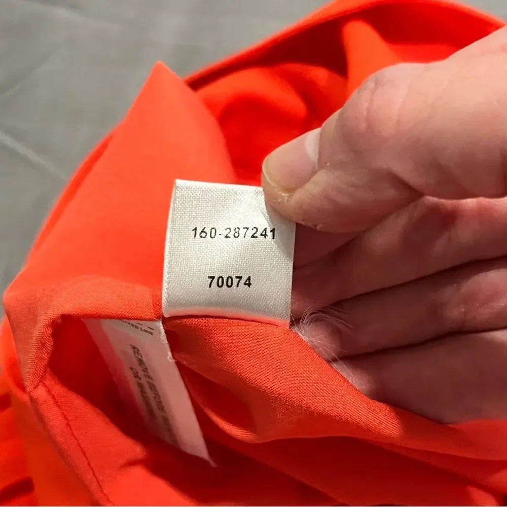 Ann Taylor Loft Orange Color Pop Pleated Fluid Skirt Size 2